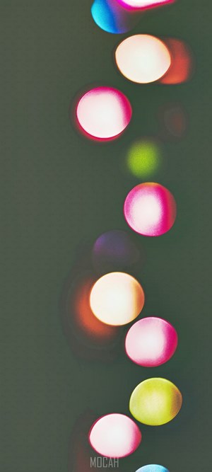 Bokeh lights on a dark background