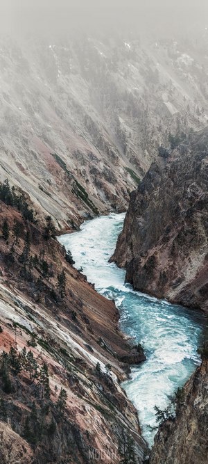 Misty Canyon with Rushing River