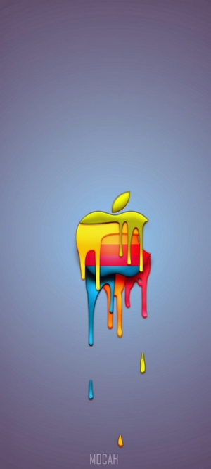 Dripping Apple Logo Graphic Design