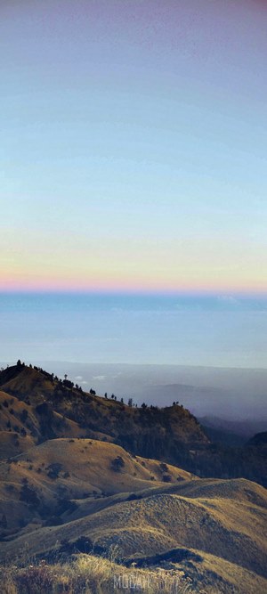 Mount Rinjani landscape at sunrise