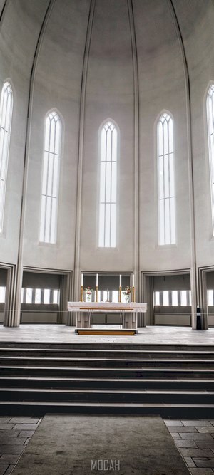 Hallgrímskirkja Lutheran Church interior, Iceland
