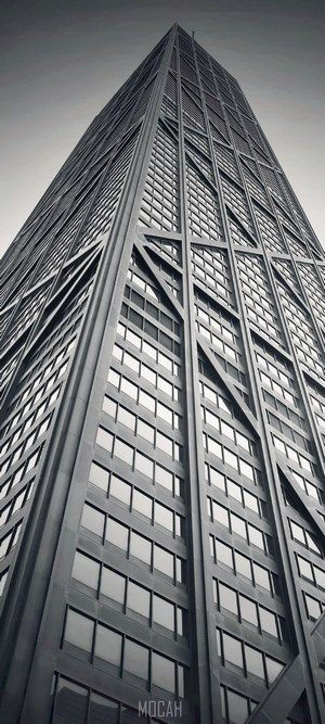 John Hancock Center Skyscraper in Black and White
