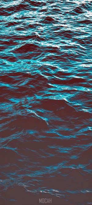 Dark Water with Blue Waves