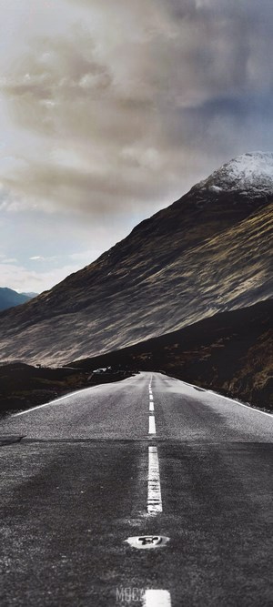 Road through Highland mountains