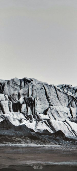 Glacier ice formations in Iceland
