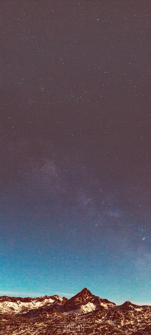 Starry sky over Steinernes Meer mountains