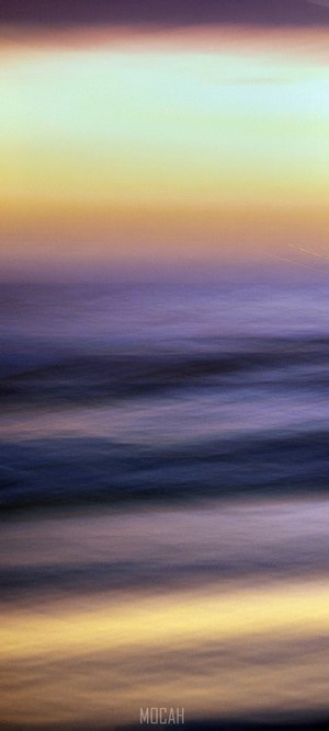 Abstract seascape with colorful sky and water