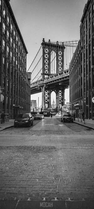 Manhattan Bridge and Empire State Building, New York City