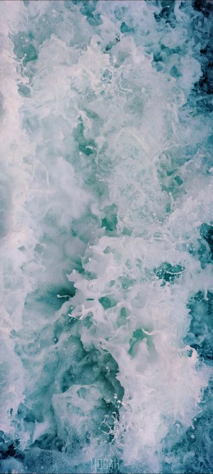 Abstract water texture with blue and white foam