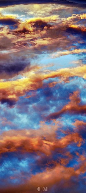 Dramatic sunset clouds with vibrant colors