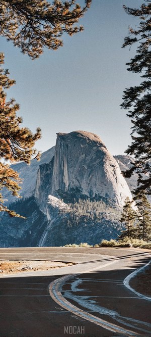 Half Dome Yosemite National Park Road