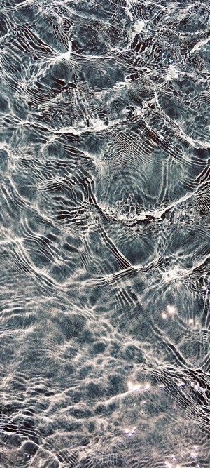 Ripples and reflections in a swimming pool