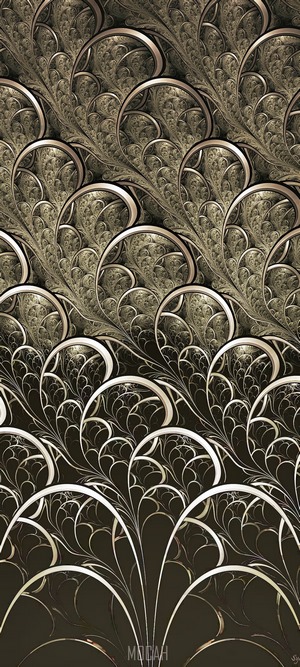 Fractal pattern with art deco elements