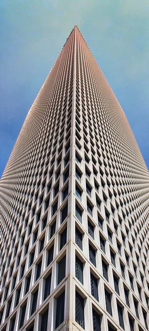 Skyscraper architecture building city view