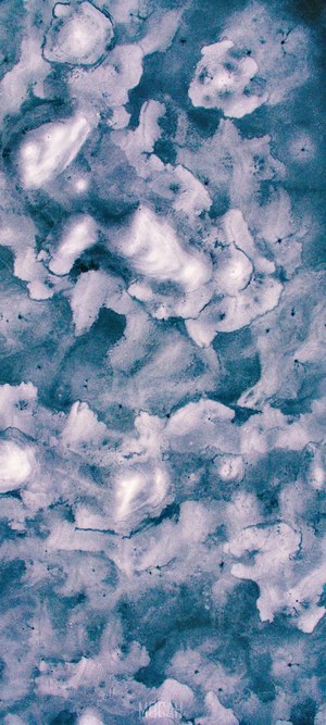 Abstract blue and white marbled pattern
