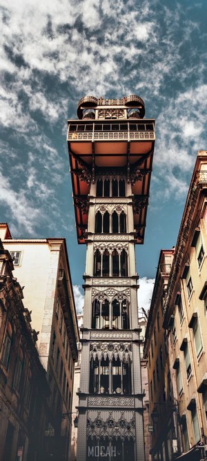 Santa Justa Lift in Lisbon, Portugal