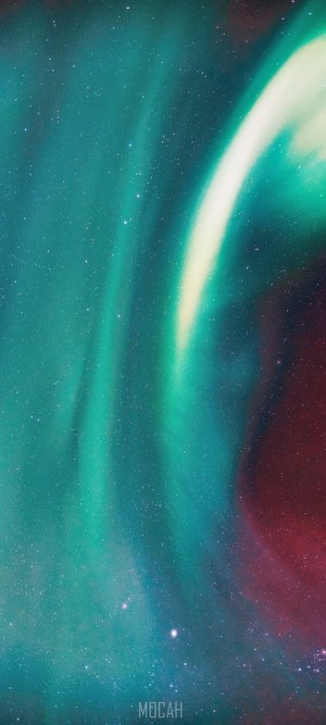 Aurora Borealis over a starry sky