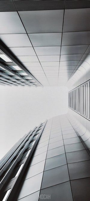 Modern architecture with glass and metal facades