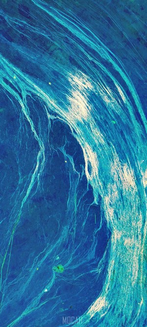 Abstract blue and turquoise swirling patterns