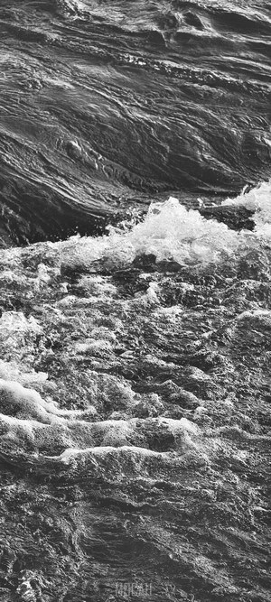 Water flowing in a river