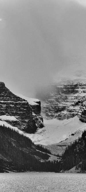 Snowy Mountains and Lake