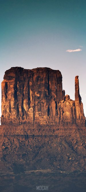 Monument Valley rock formations under a clear sky