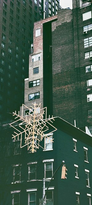 Snowflake decoration in Hells Kitchen, New York City