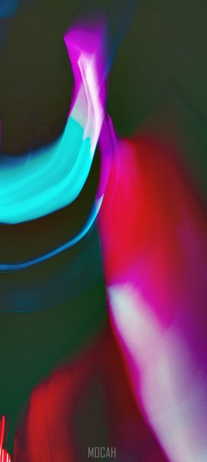 Abstract light streaks in blue, magenta, and red