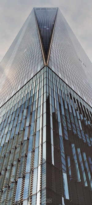 Skyscraper with glass facade