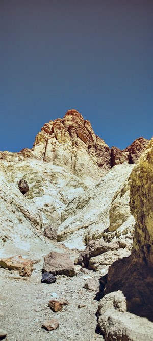 Rocky mountain cliffs in Death Valley National Park