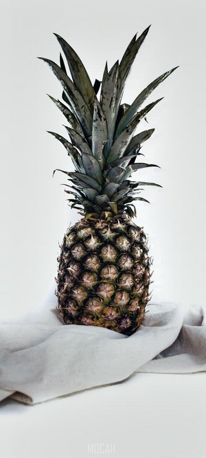 Pineapple on a cloth