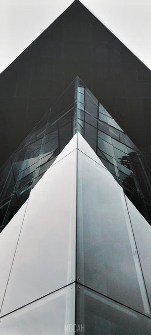 Glass facade of a modern building