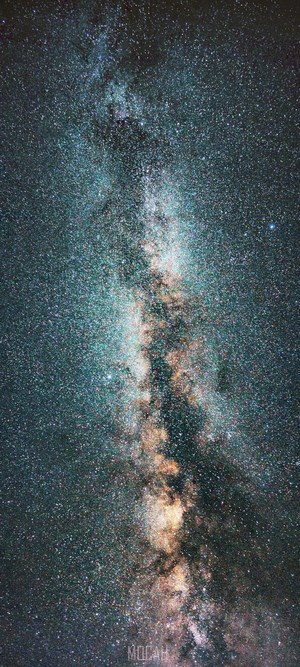 Milky Way galaxy with countless stars
