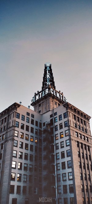 Walker Center building with neon sign