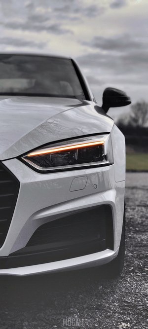 Audi A5 headlight detail