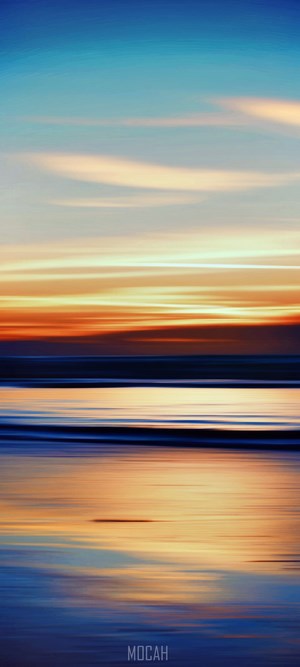 Abstract Sunset Over the Sea