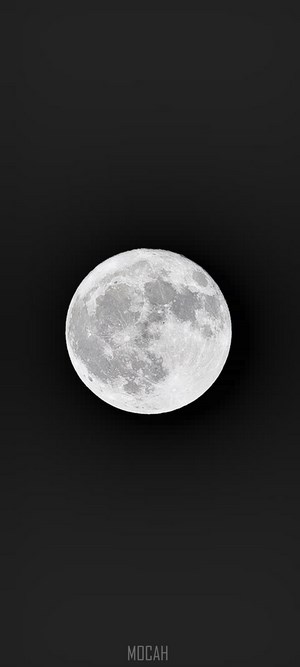 Full Moon in Dark Sky