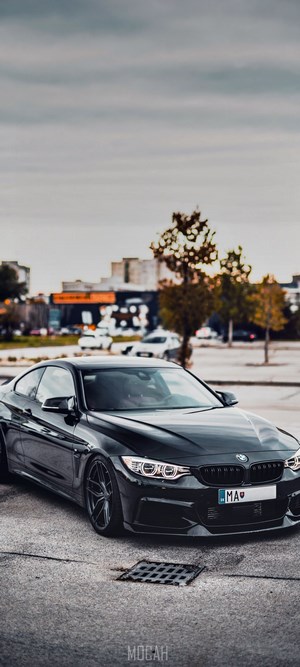 Black BMW Coupe with MA License Plate