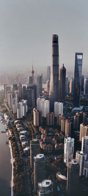 Shanghai Pudong Skyline with Oriental Pearl Tower
