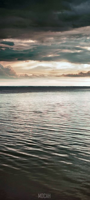 Stormy sky over the ocean