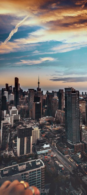 Toronto City Skyline at Sunset