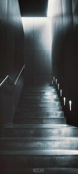 Staircase with light and shadow