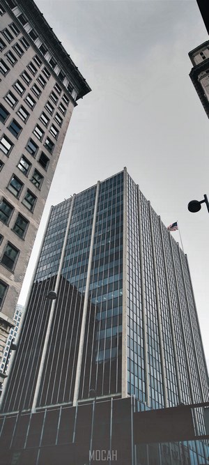 High rises in Cincinnati on a cloudy day