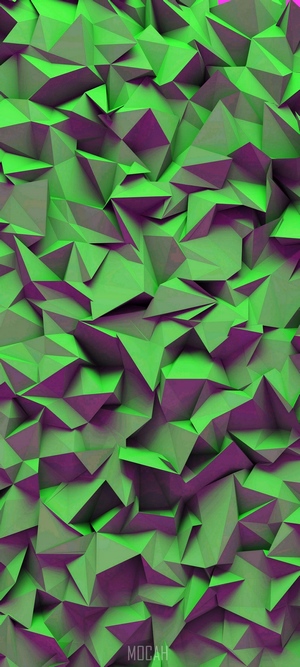 Green and purple abstract geometric pattern