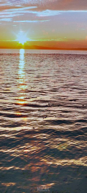 Sunset over water in Seattle