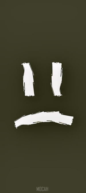 Sad face graphic with "MOCAH" logo