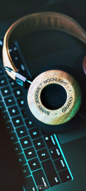 Grado Barry Jenkins Moonlight Headphones on Keyboard