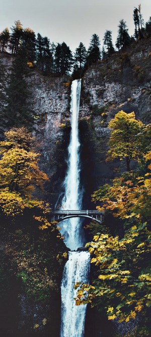 Multnomah Falls State Park in Autumn