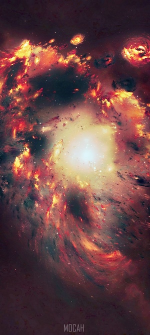 Galaxy Universe Star Nebula Red