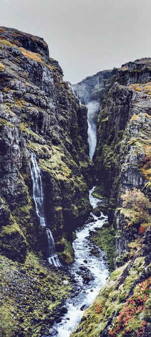 Glymur Falls in Iceland